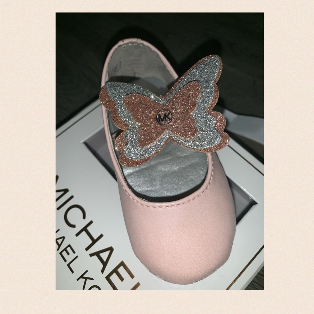 Butterfly Michael Kors Crib Shoes